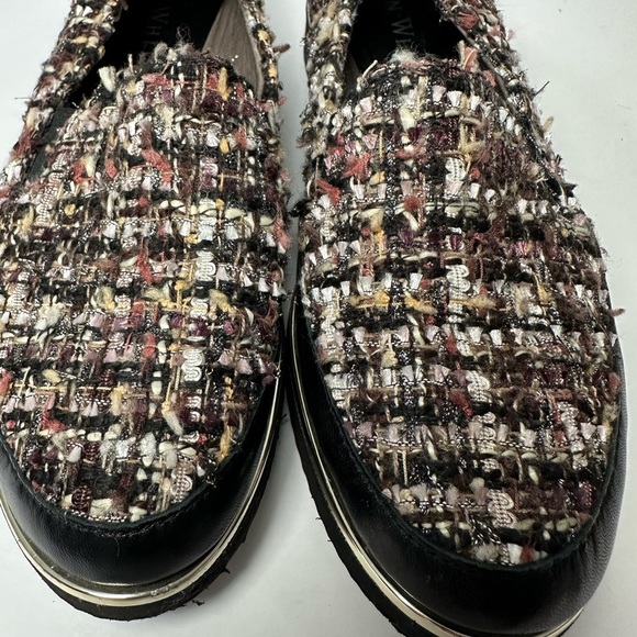 Ron White made Italy Black, Brown, Pink Women’s Tweed Loafers size 5.5 - Picture 12 of 12